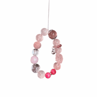 peach blossom crystal bracelet