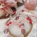 peach blossom crystal bracelet
