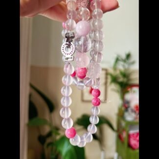 peach blossom crystal bracelet